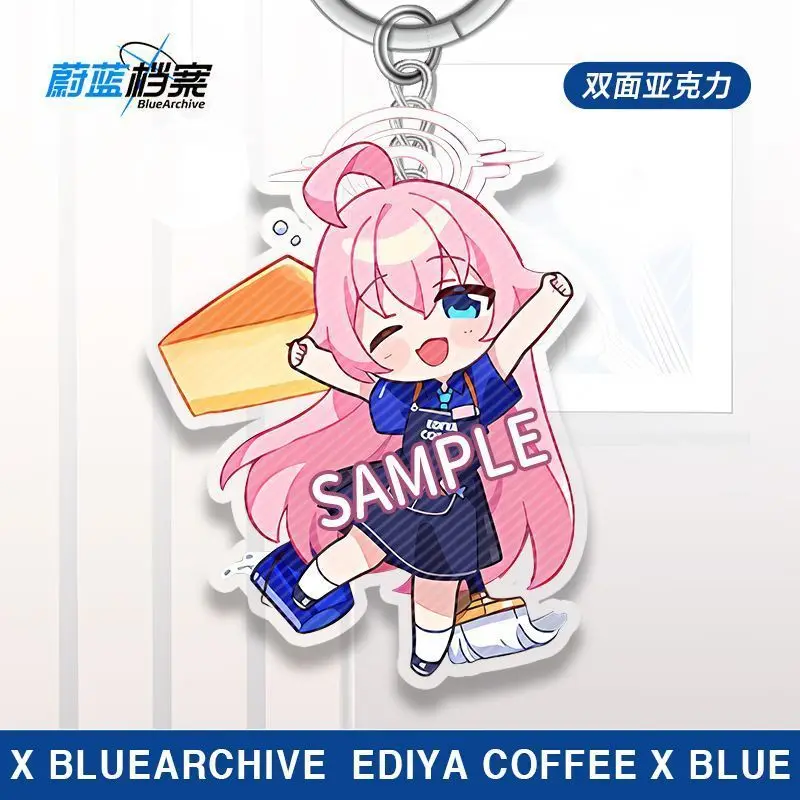 Blue Archive Keychain Takanasi Hosino Sunaookami Siroko Cosplay Anime Figures Acrylic Key Chain Keyring Backpack Accessories