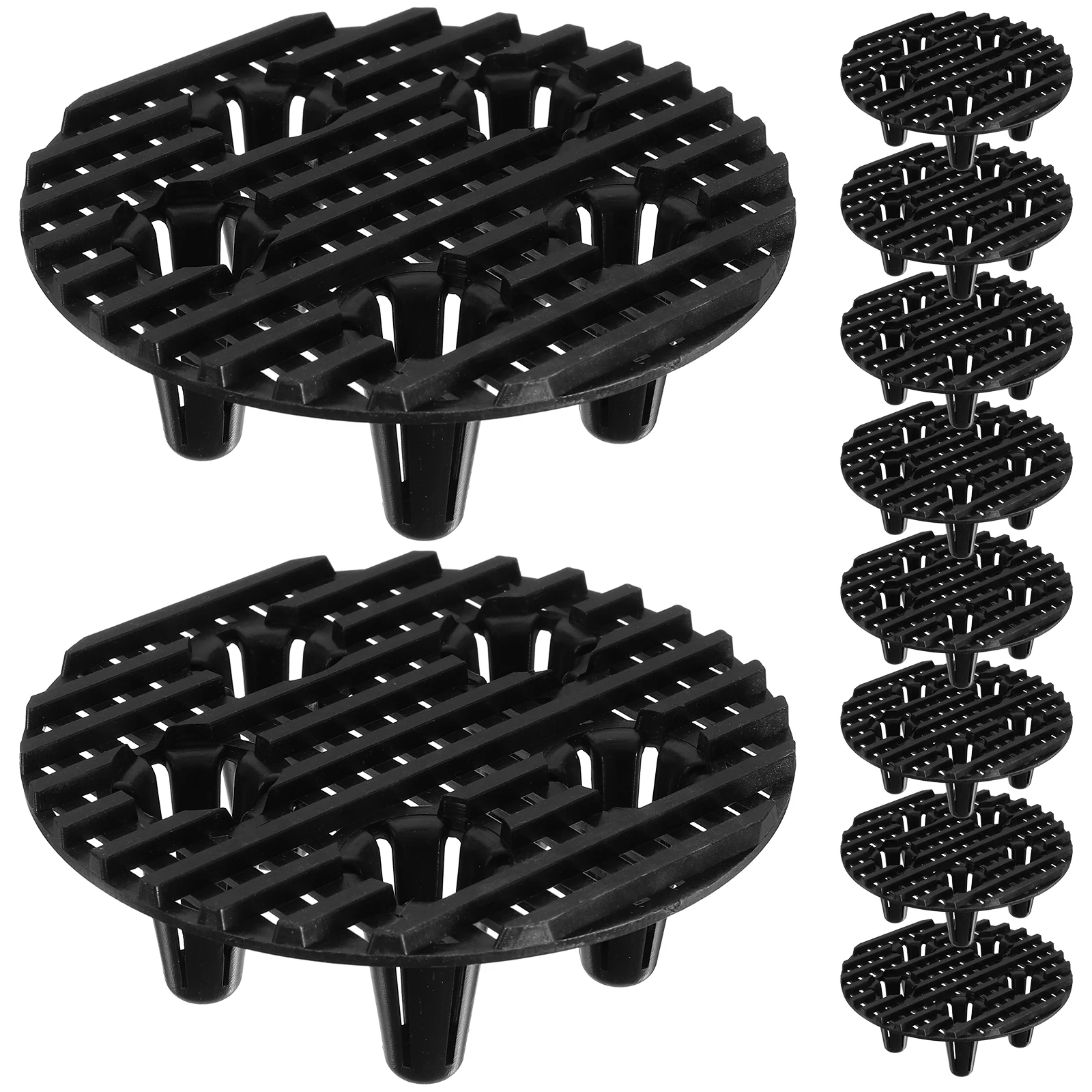 

10pcs Heavy Duty Plastic Pot Feet Tray Bracket For Gardening Patio Flower Pots Elevates Potted Plants To Prevent Root Rot