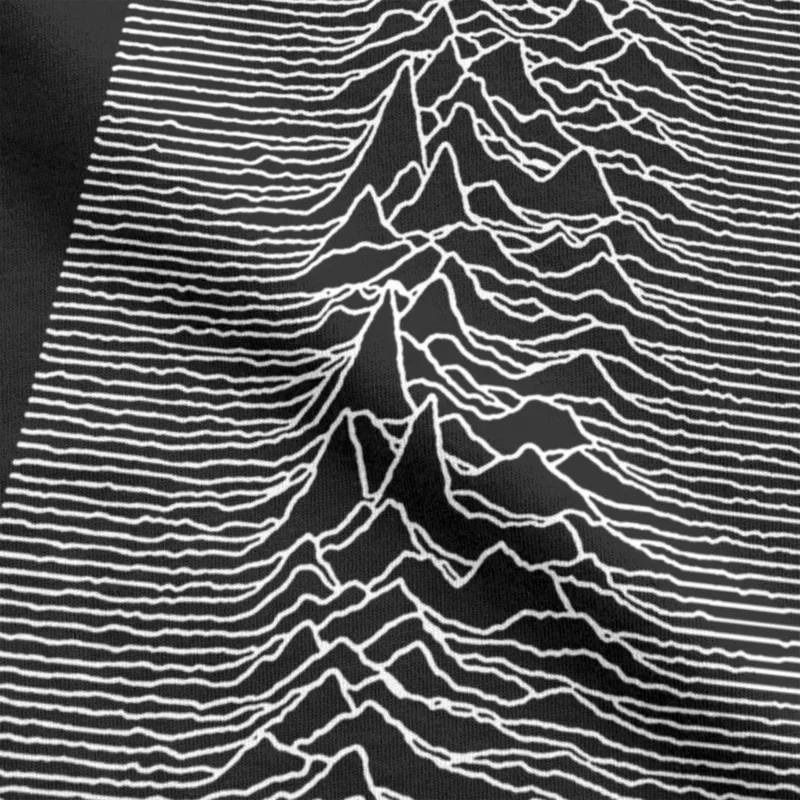 Unknown Pleasures Joy Division Men's T Shirt Humorous Tee Shirt Short Sleeve Round Collar T-Shirts Cotton 6XL Tops