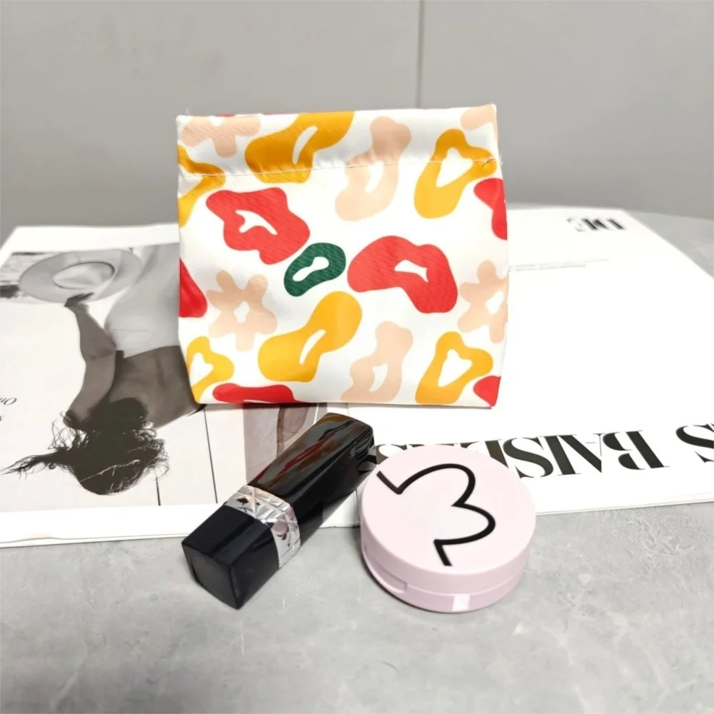 

New Portable Makeup Storage Bag Compact Automatic Closure Coin Money Bag Cotton Sanitary Napkin Organizer Daily