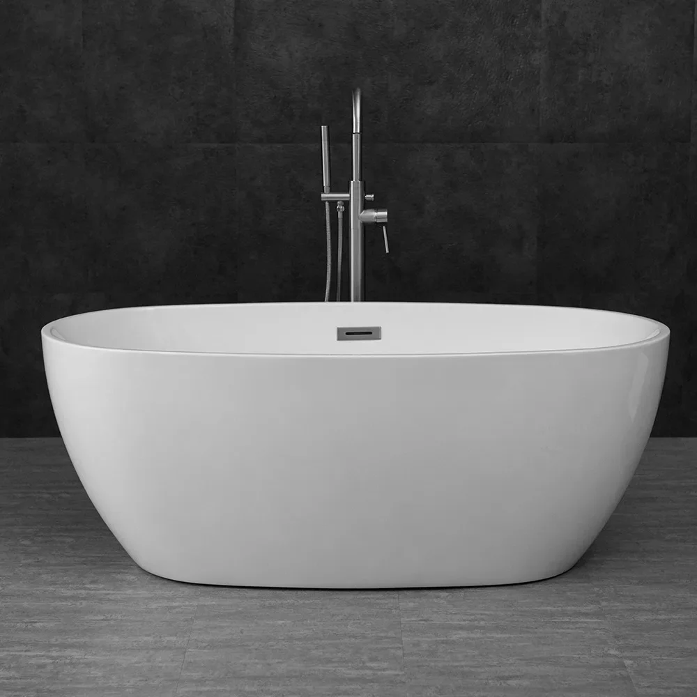 

Deluxe bathtub Modern interior bad Free freestanding acrylic bathtub Bathroom soaking freestanding bathtub