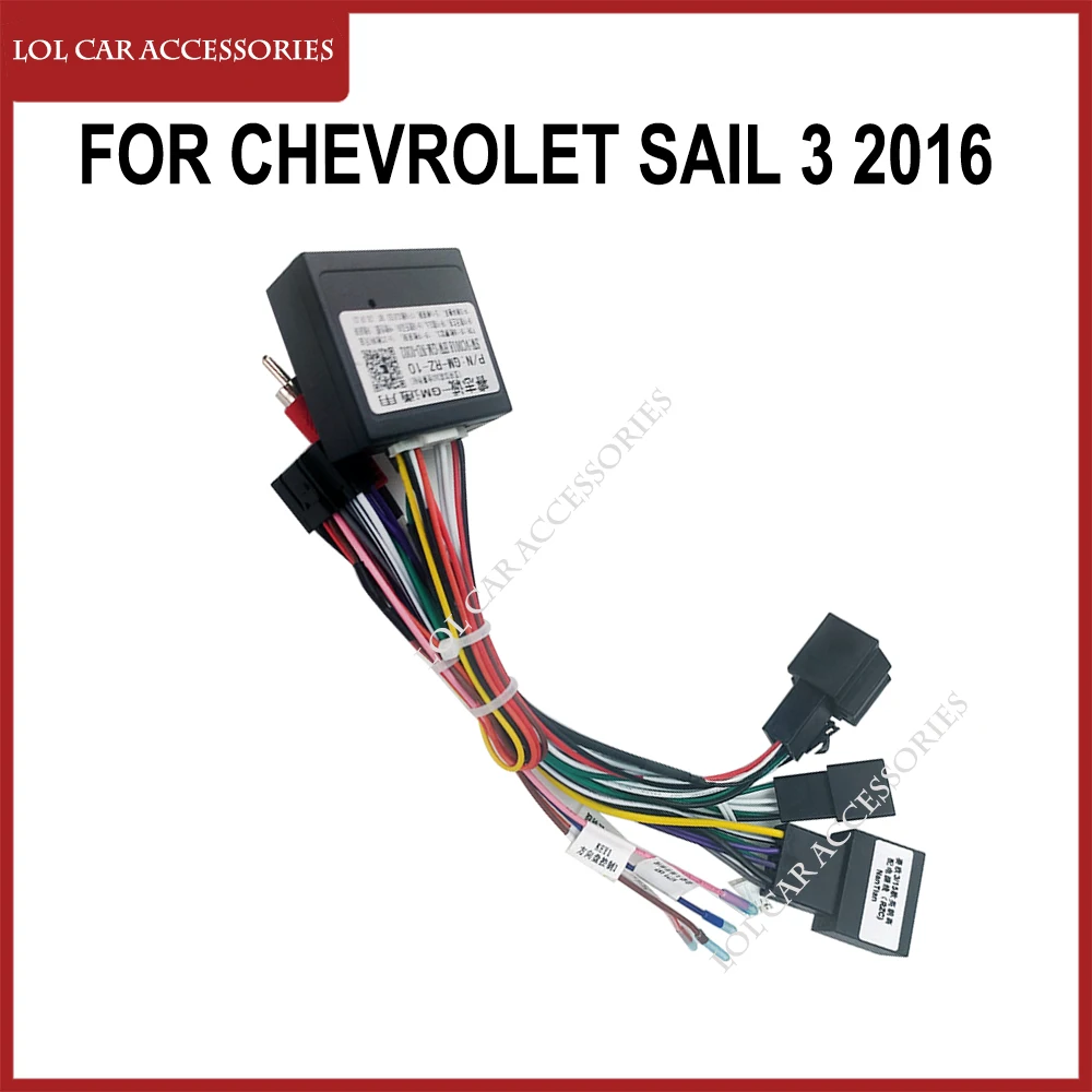 

For Chevrolet Sail 3 2016 Car Audio Mp5 Player Android Radio Power Cable Canbus Frame Wiring Harness