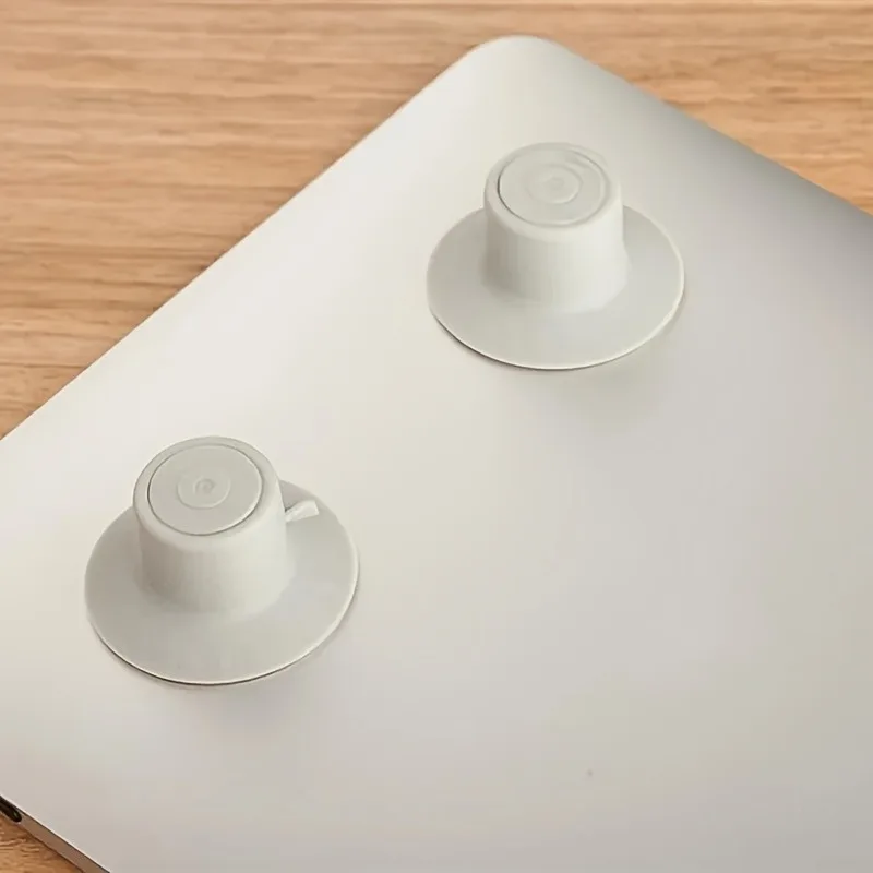 4pcs Cup Cooling Pads，Non-slip Lift Stand for Laptop Cooling with Suction Cups and Heat Reduction Pad, Universal Corner Stand