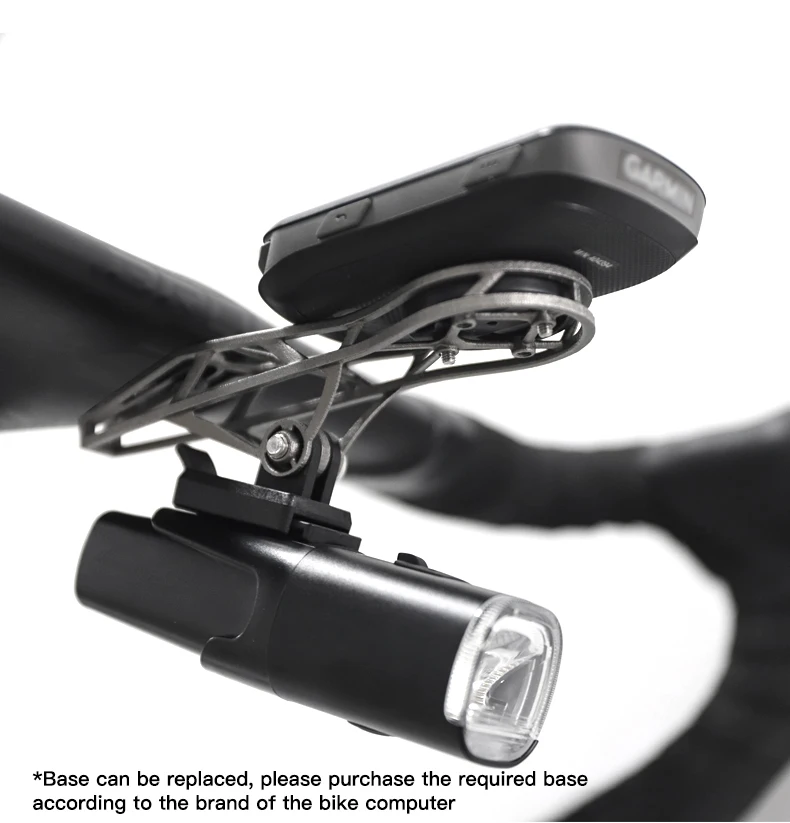 RRSkit 3D-gedruckte Titanlegierung Fahrradcomputer-Verlängerungshalterung für Garmin-Uhrenständer Rennrad Gopro-Lampenhalter – Detail 6