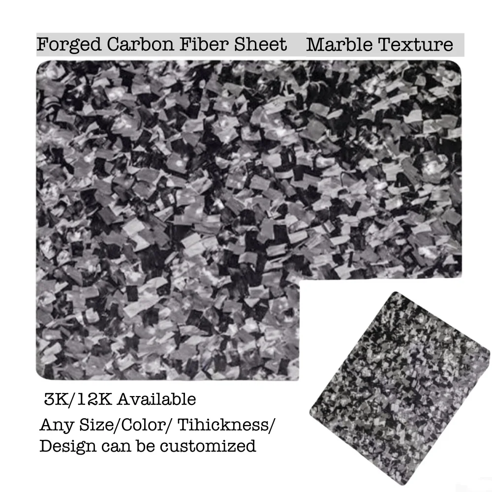 Forged Carbon Fiber Panel Plate Sheet CNC Cutting Processing Parts  Accessary Custom Service Available