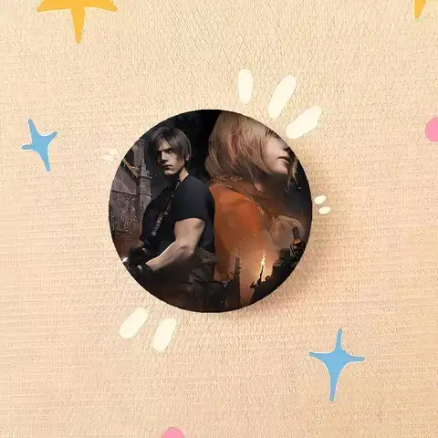 Game R-Resident Evil 58mm Handgjord Brosch Tecknad Cosplay Badge På Ryggsäck Smycken Tillbehör Presenter 10 best sales Pin Resident Evil - №7