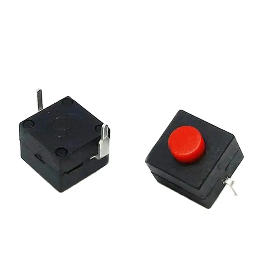 

30pcs Mini Self Locking Switch 8*8*8.4mm 2 Pins Switches Push Button Power Switch 0.1A 30V DC