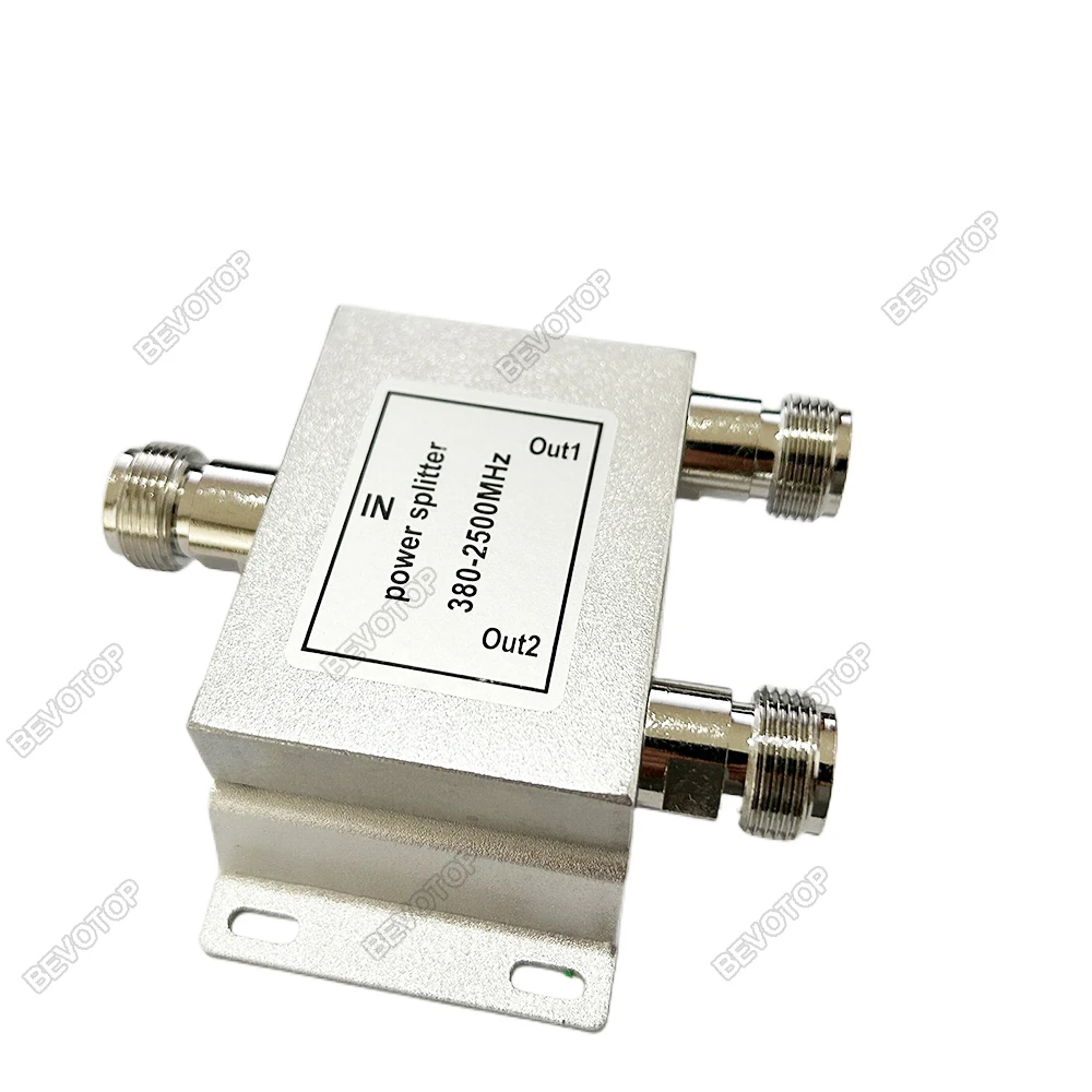 BEVOTOP Two power divider N type radio frequency divider 380MHZ-2500MHz 2.4G 5.8G one point two power Splitter