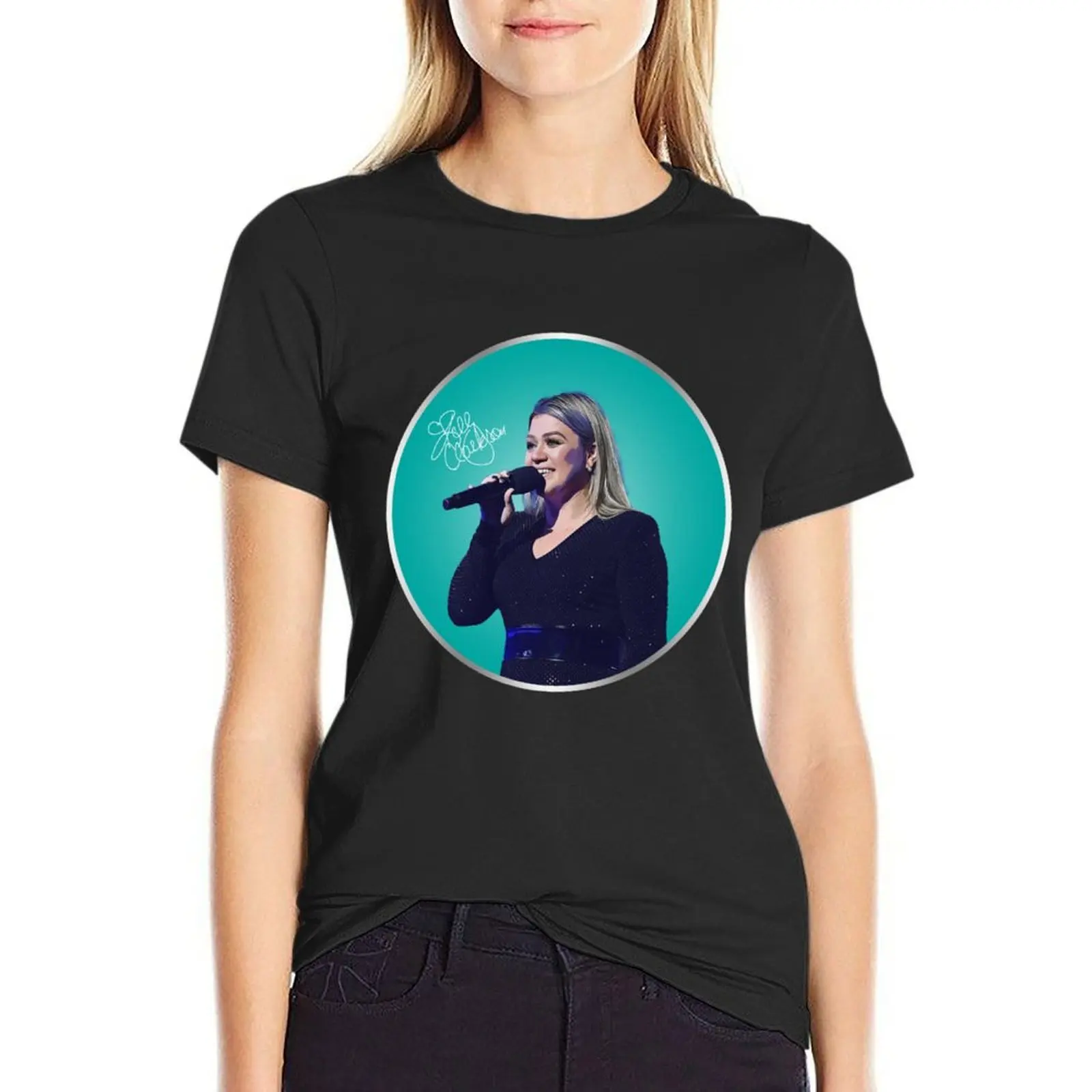 Signature Idol Gifts For Fans T-Shirt oversized Blouse t-shirts for Women graphic tees funny