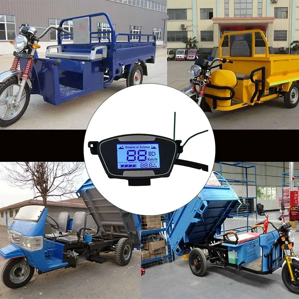 1 قطعة ملحقات العرض Ebike سكوتر شاشة الكريستال السائل 48-72 فولت مع شاشة قياس سرعة المحرك ل دراجة كهربائية E-الدراجة 6Pin