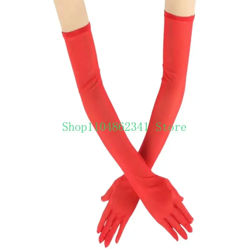 

5asd нежные перчатки с длинным рукавом для женщин, тонкие эластичные дышащие прозрачные перчатки для свадебного вечера и наряда