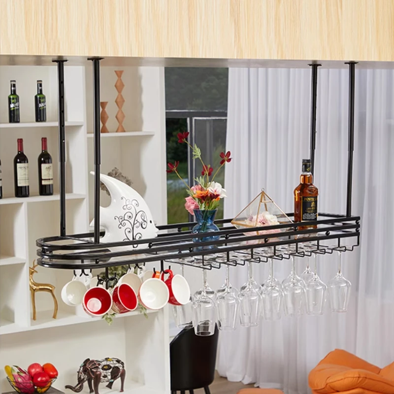 Household Red Wine Cup Holder Bar Hanger Hanging Luxury Home Hotel Kitchen Storage Rack