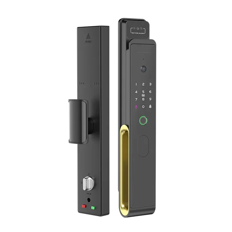 

004 2024 Smart TTlock Wi-Fi дверной замок с отпечатком пальца 3D распознавание лиц домашняя безопасность электронный дверной замок полностью автоматический Smart Lo