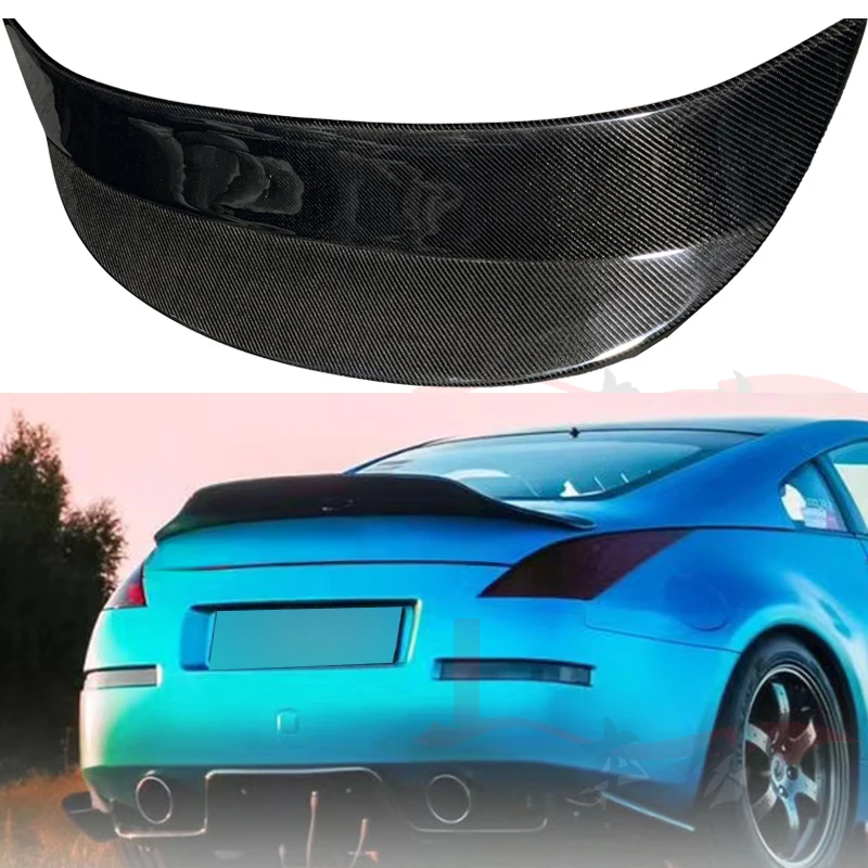 

For Nissan 350Z AJT3 Fairlady Z33 | Rocket Bunny Style Duckbill Rear Trunk Lid Wing Real Carbon Fiber AJT Spoiler 2003-2008