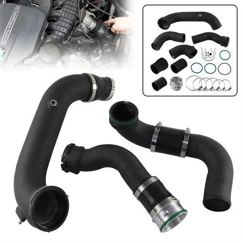 Kit de tuyaux Super Charge pour BMW, aluminium déformable noir et rouge, BMW N55 E8X E9X E82 E88 E90 E91 E93 135i 335i série 1 3.0 Turbo 2006-2015
