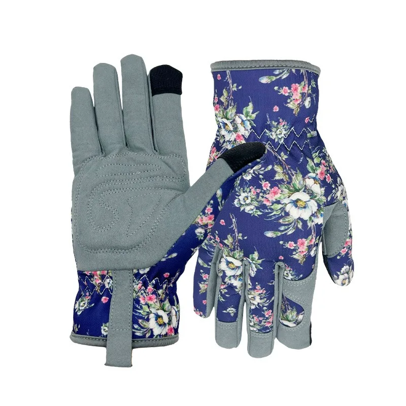 Microfiber Garden Gloves Gardening Protection Stab-proof Touch Screen Cross Wear-resistant Breathable Non-slip Adult Fashion