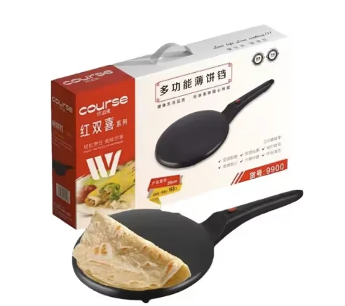 Electric Crepe Maker Breakfast Pizza Machine Pancake Baking Pan Cake Non-Stick Griddle Chinese Spring Roll Cooking Tools