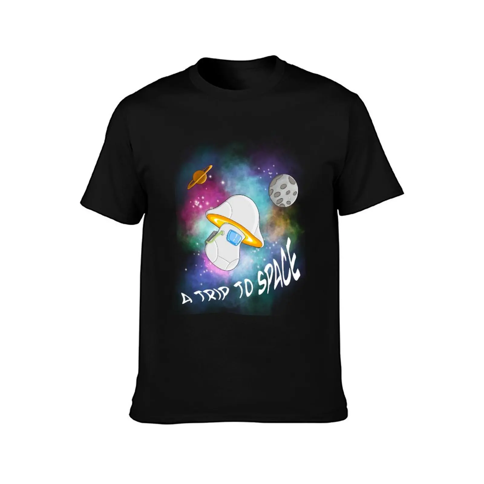 Space shroom T-Shirt Summer Holiday Casual Tee T-Shirt
