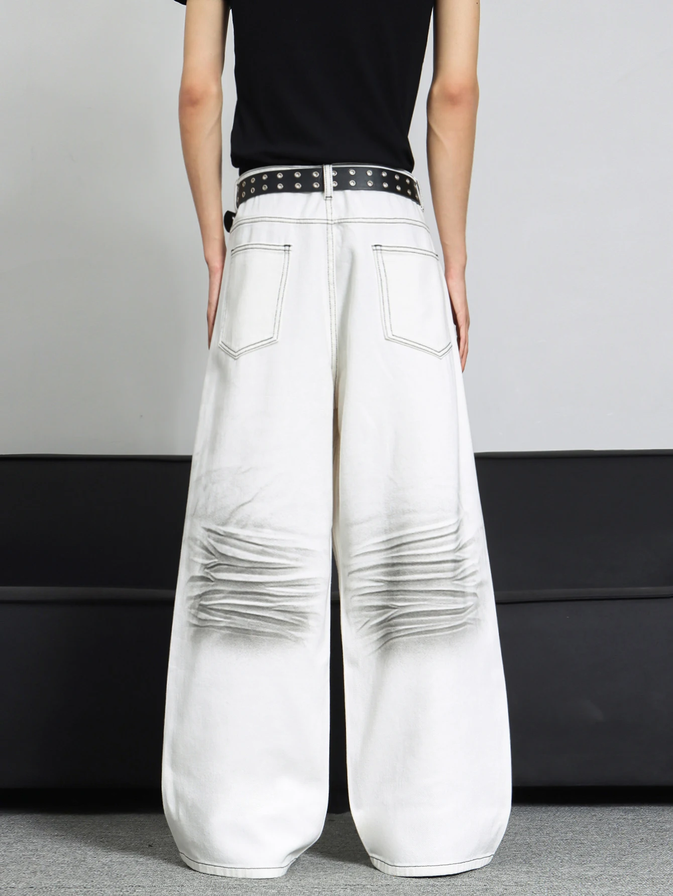 Men's Y2K Jeans, Minimalist Vintage Baggy Wide Denim Pants For Men, Versatile Loose-Fitting Trousers, Suitable For All Seasons