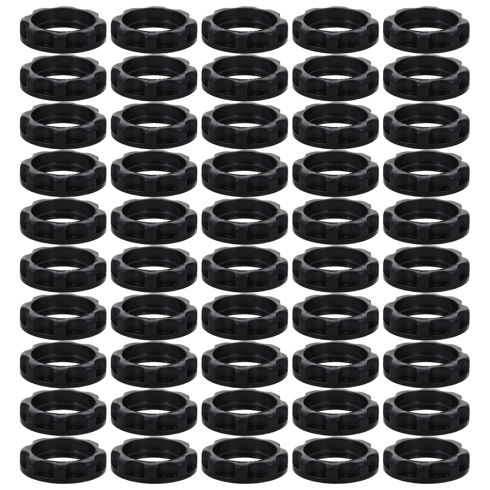 

50Pcs Lamp Holder Fixing Ring Strong Plastic Replacement for E12 Light Holder Circle Lamp Accessory Light Supply