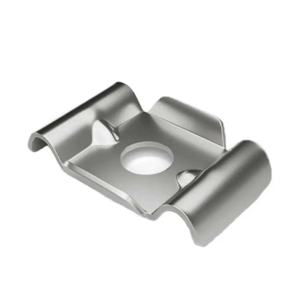 Stainless Steel Material Fence Attachment Clamps Metal Bracket Mesh Fixing Barrier Attachment Bracket 10X Quantity