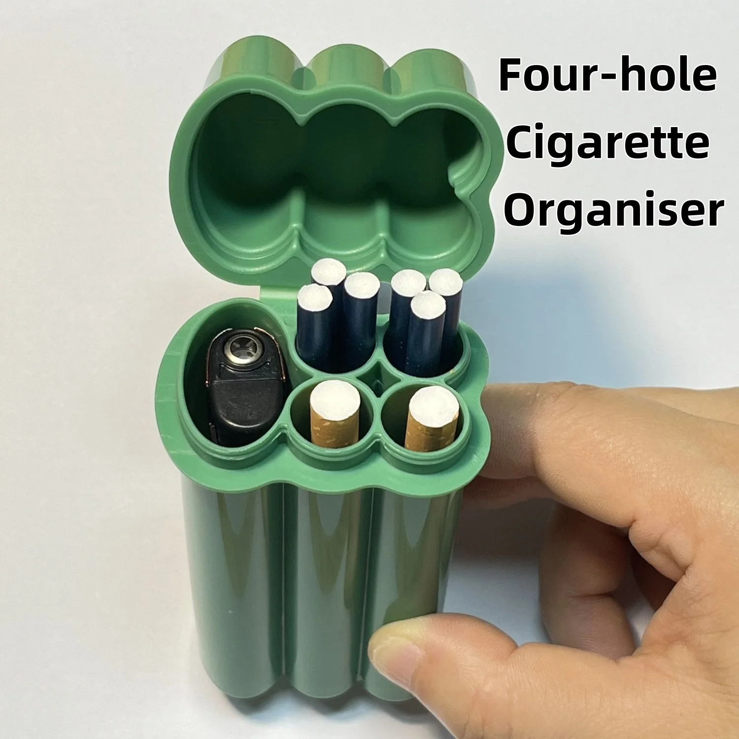 【Cigarette Organiser】-Four holes one-piece, moisture-proof and pressure-resistant, bulk cigarettes on-the-go, prevent squeezing.