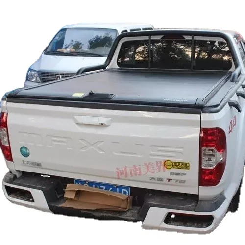 Wholesale Waterproof Hard Aluminum Retractable Pickup Truck Tonneau Bed Cover Manual Roller Lid For MAXUS T60 T70 T90