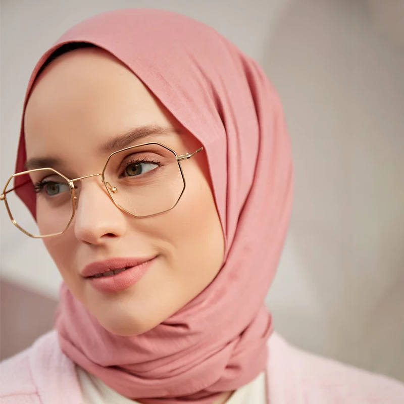 Hijab liso musulmán, bufanda de gasa pesada Premium, chales sólidos, diadema, pañuelo islámico, Foulard para mujer