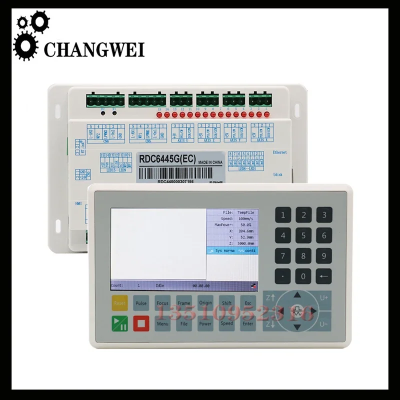 

Новый Ruida Rdc6445g Rdc6445s Станок для лазерной гравировки и резки Co2 Лазерный контроллер Гравировка 6445g Панель управления