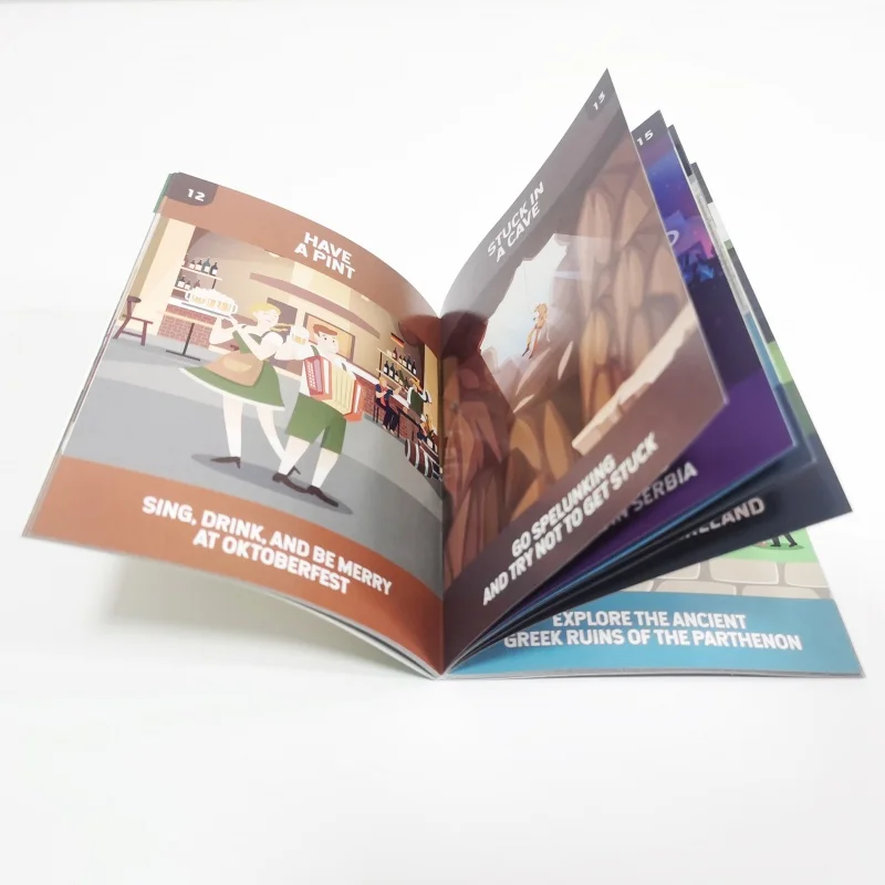 

custom Custom Color Paper Small Brochure Production Booklet Instruction Manual Pamphlet Magazine Product Catalogue Printing make