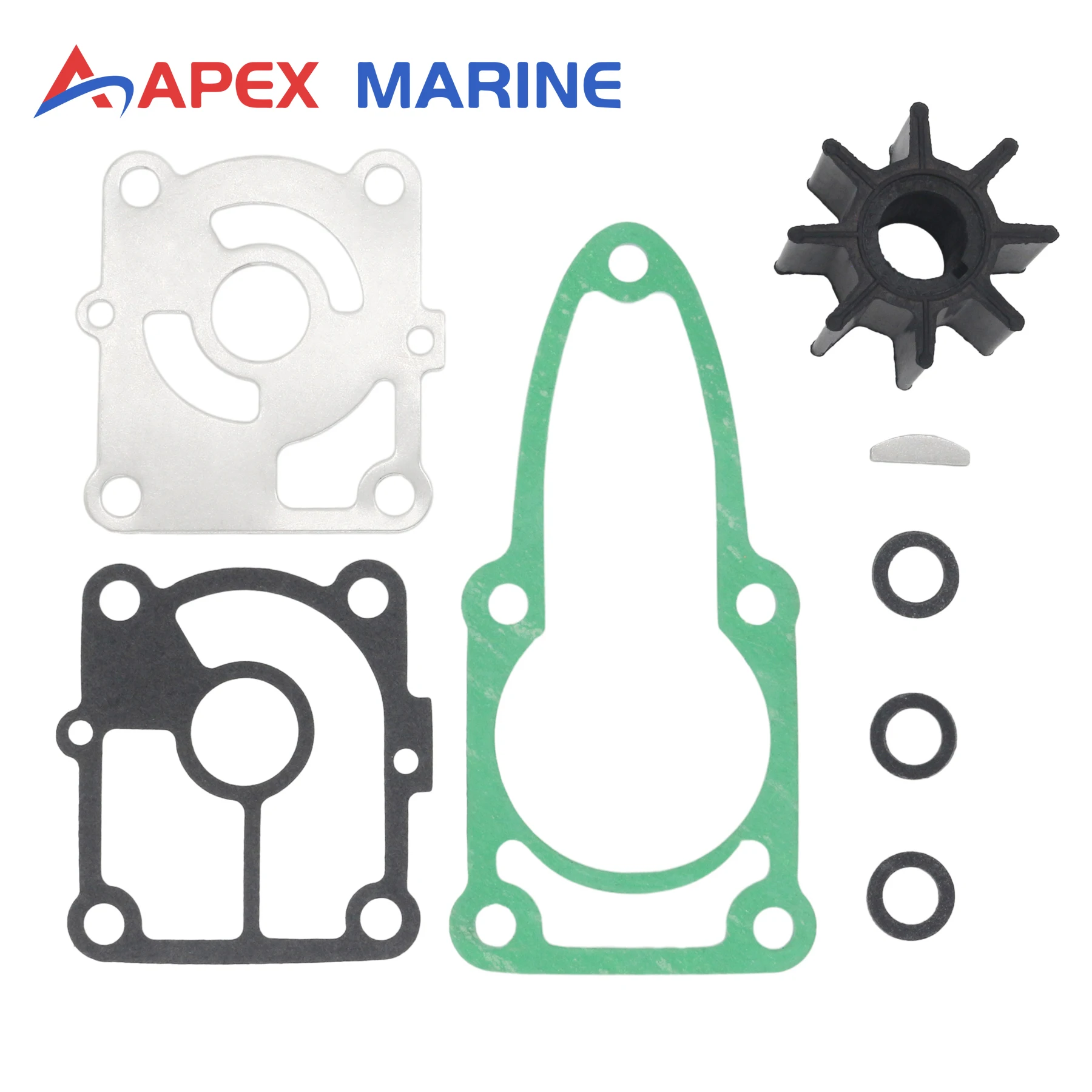 Kit de Reparo do Impulsor da Bomba de Água Compatível com Motores de Popa Mercury 4 Tempos 9.9HP 10HP 15HP 20CV EFI Substitui 8M0214944