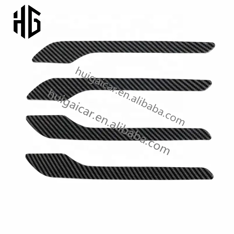 For Model 3 Carbon Fiber Door Handle Covers 3M Tape Auto Accessories for Tesla Model Y Door Handle Cover Exterior Trims