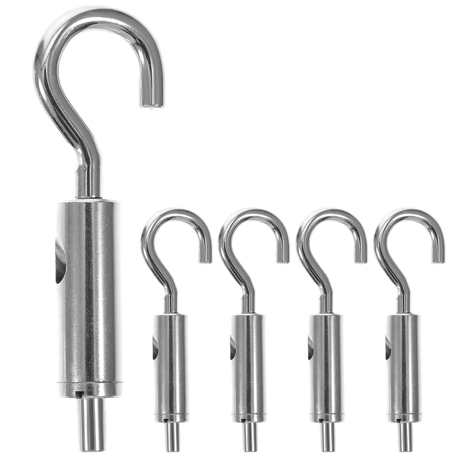 

5 Pcs Wire Rope Locker Turnbuckle Cable Guide Hook Tension Hardwares Suspension Hooks Accessories and Eye