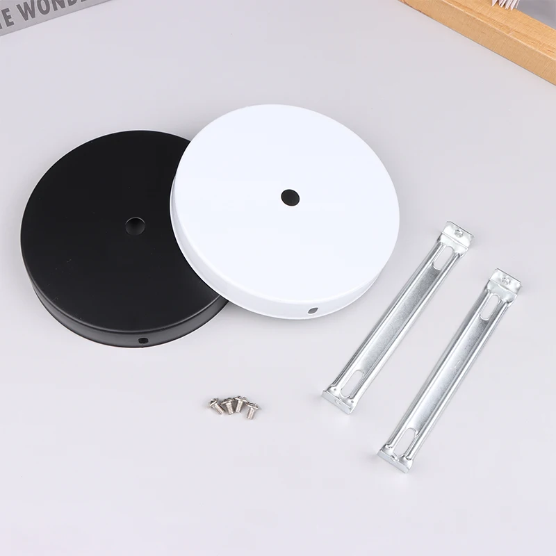 1Set Hangende Kroonluchter Lamp Plaat Metalen Plafond Vaste Chassis Muur Basis Accessoires 12Cm Diy Retro Hanglamp Accessoires