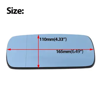 適用於BMW3系列E46轎車/小型轎車(1999-2005)的左右車門加熱後視鏡玻璃後視鏡蓋板 10 最佳銷售 BMWE46側後視鏡 - №3