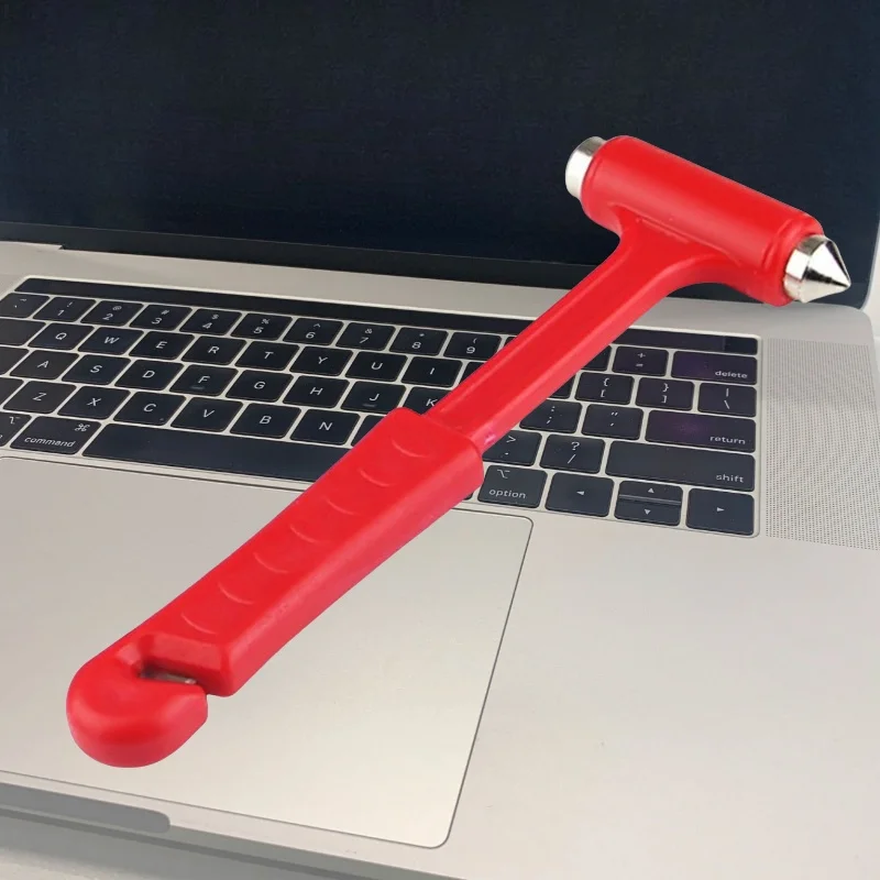 Car Emergency Safety Hammer Multifunctional 2-in-1 Seeking Growth Handle Broken Window Artifact Outdoor Emergency Hammer Cutting