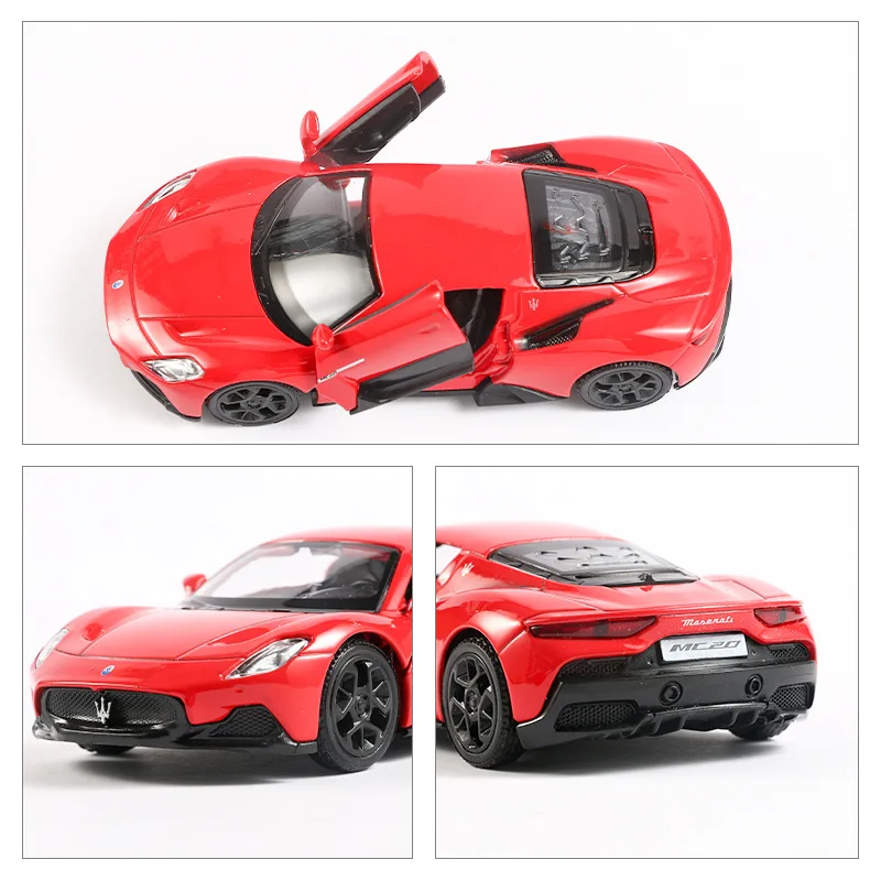 1/36 Maserati Mc20 Super Sport Speelgoed Auto Model Voor Kinderen Rmz Stad 5 "Diecast Miniatuur Pull Back Collectie Cadeau Voor Kid Jongens