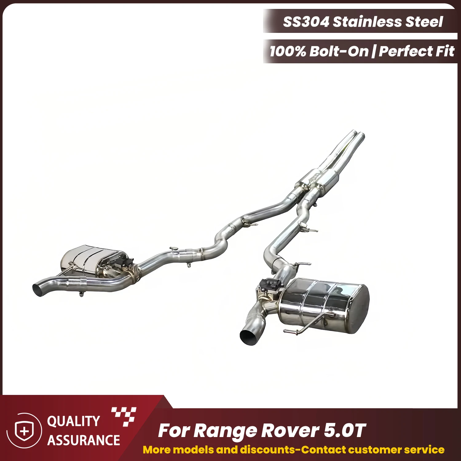 

ECCF Valvetronic Catback Exhaust For Range Rover 5.0T Aggressive Exhaust Sound Performance Upgrade Easy Installation