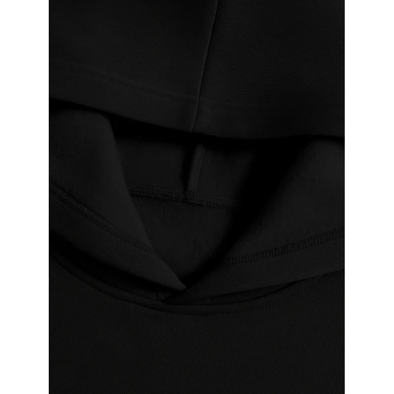 Women's American retro-style, edgy, dark, and cool letter-printed hoodie, fleece-lined sweatshirt - view 5