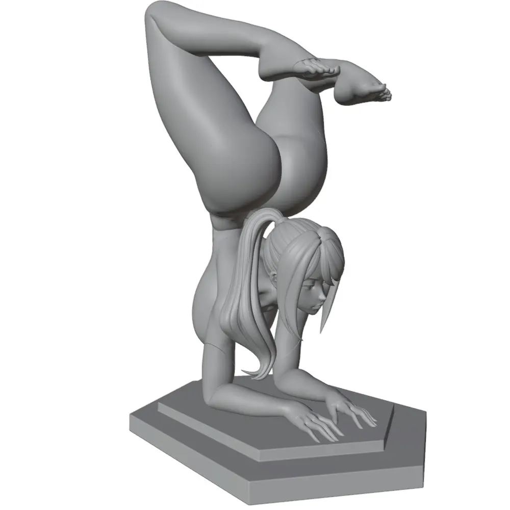 1/24--1/8 Movie Character Model Girl Resin Model Kits 3D Printed Gray Model Figurine DIY Doll Model Unassembled And Unpainted view 3