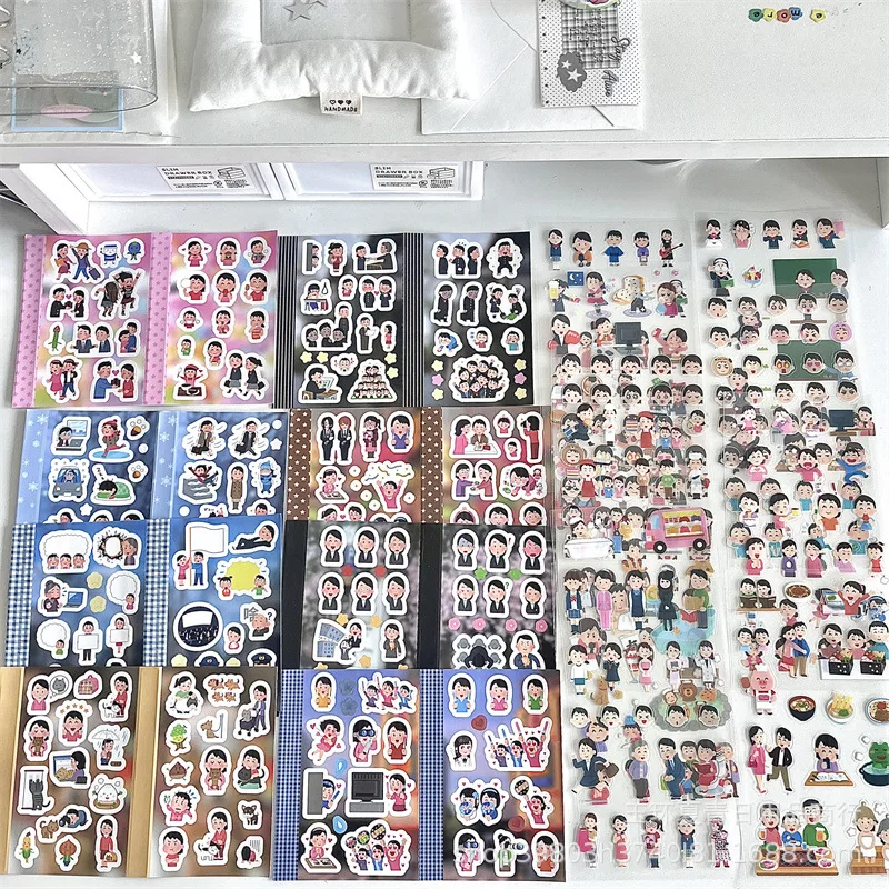 

Наклейка злодея, мультяшная синтетическая бумага, наклейка из пленки, новый справочник, дневник, коллаж