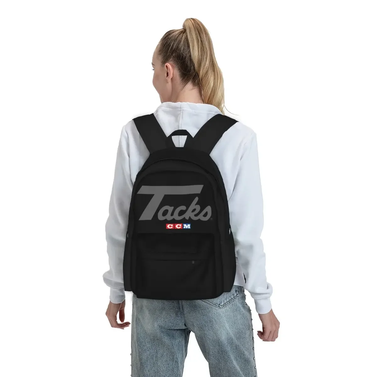 Ccm Retro Eishockey Logo Rucksäcke Jungen Mädchen Bücher tasche Kinder Schult aschen Rucksack Laptop Rucksack Umhängetasche große Kapazität