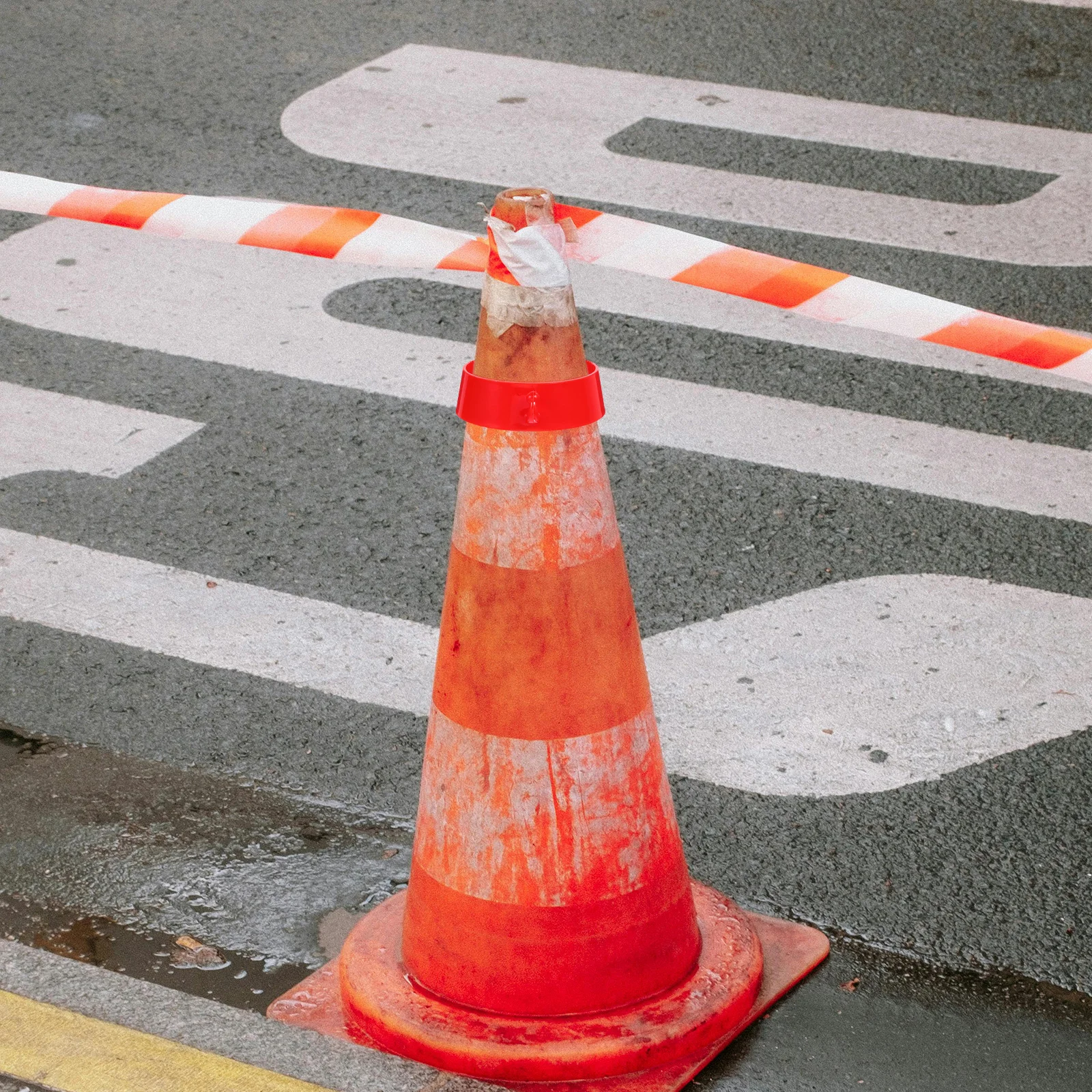 20 stuks plastic kegelbarrière kraagkit sterke grip kettingconnectoren voor buitenverkeersbeheer en parkeerbeheersing