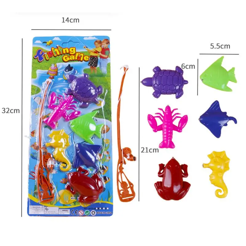 Kids Cute Fish Toy Brain Game Baby Indoor Game Educational for Play Preschool Table Toy Best Gift with Magnetic Bathing