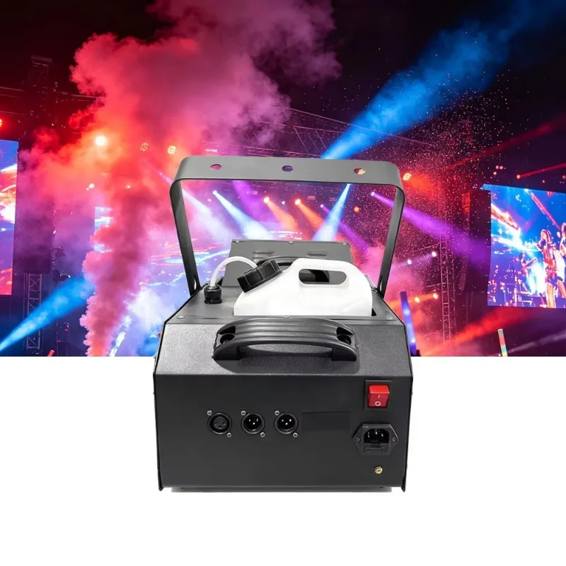 2000W Fog Machine DMX512 Adjustable & Electric Double Tube Metal with Remote Control Multicolor for Stage Effects Weddings Party