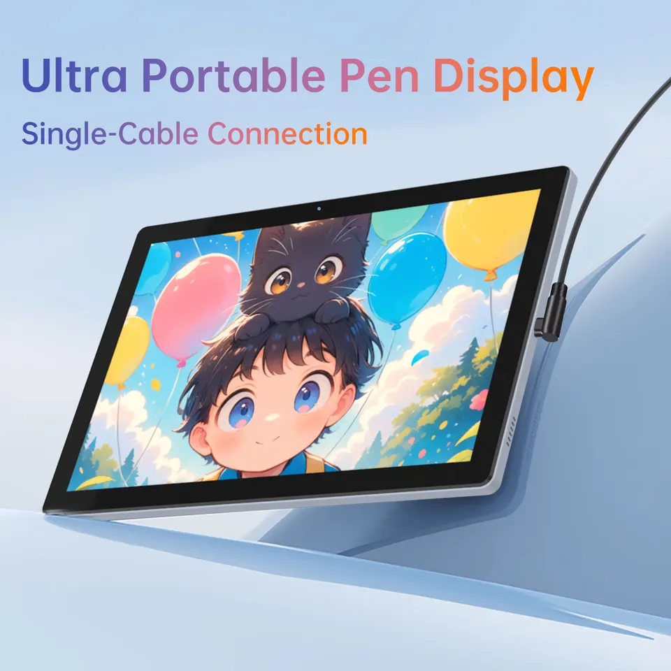 Bosto-ポータブルグラフィック描画タブレット、10.1インチIPS