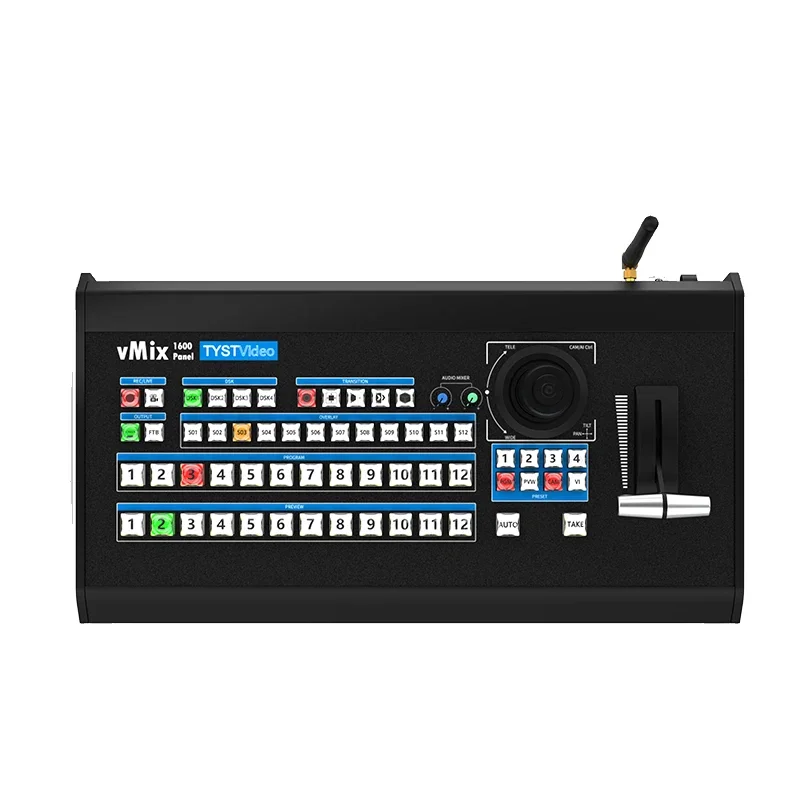 TYSTVideo vMix 1600 Panel Video Switcher with Wireless Tally Light Function for Live Streaming PTZ Remote Control