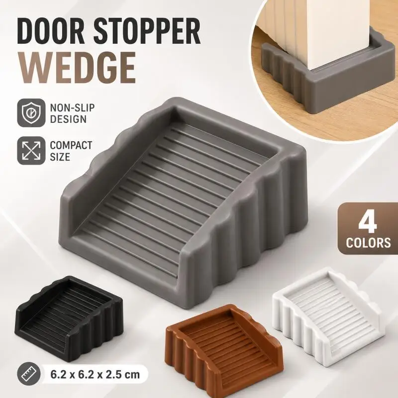 Windproof Door Blocker Door Stopper Door Stopper Anti Pinch Anti-Collision Card Safety Tops Door Stopper Household Wedge