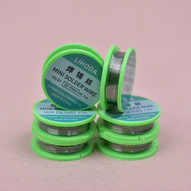 1PCS NEW 0.8mm 63/37 FLUX 2.0% 45FT Tin Lead Tin Wire Rosin Core Solder Soldering Wire Roll No-clean Welding Wires