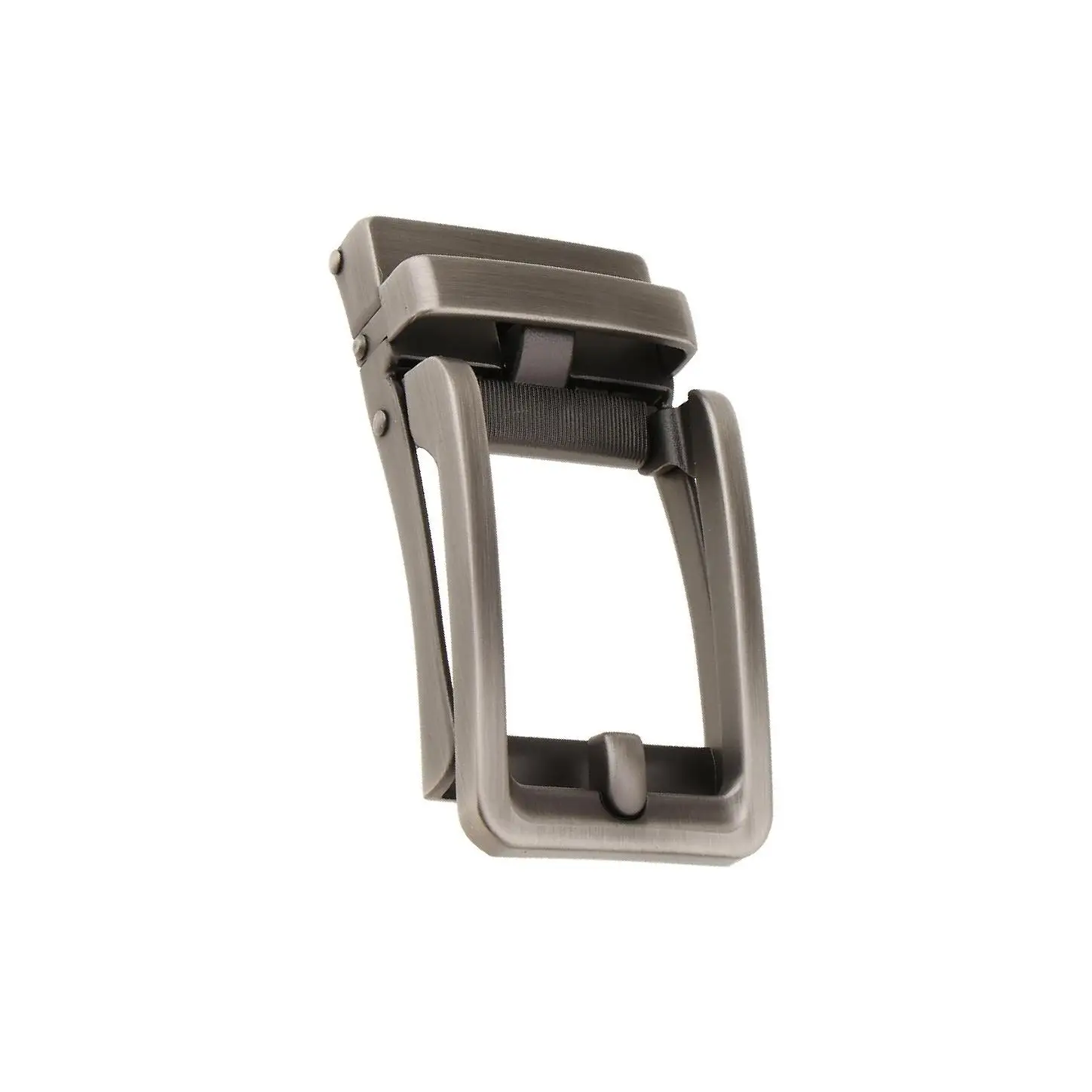 الرجال سبيكة حزام السقاطة التلقائي الشريحة مشبك استبدال رمادي فاتح أسود #5